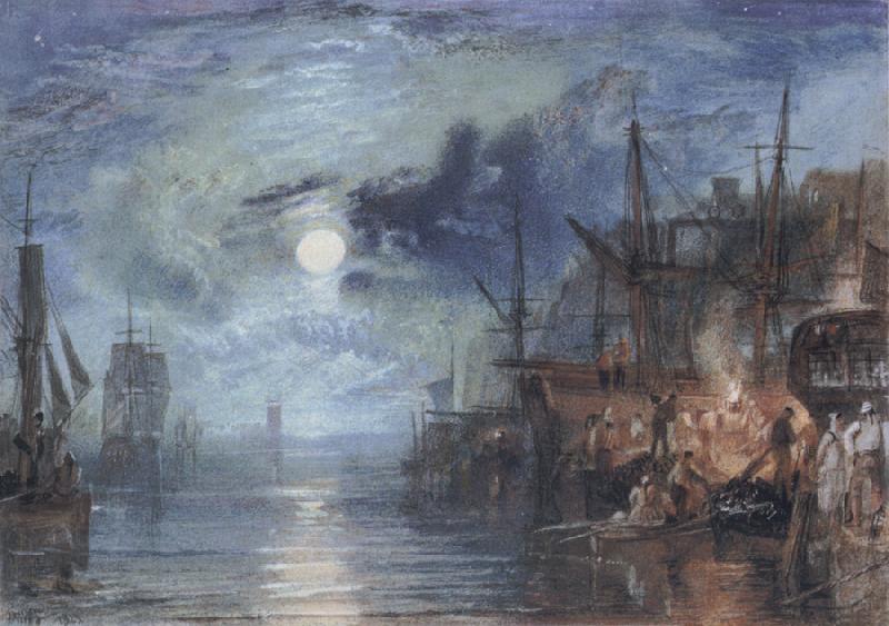 J.M.W. Turner Shields,on the River China oil painting art